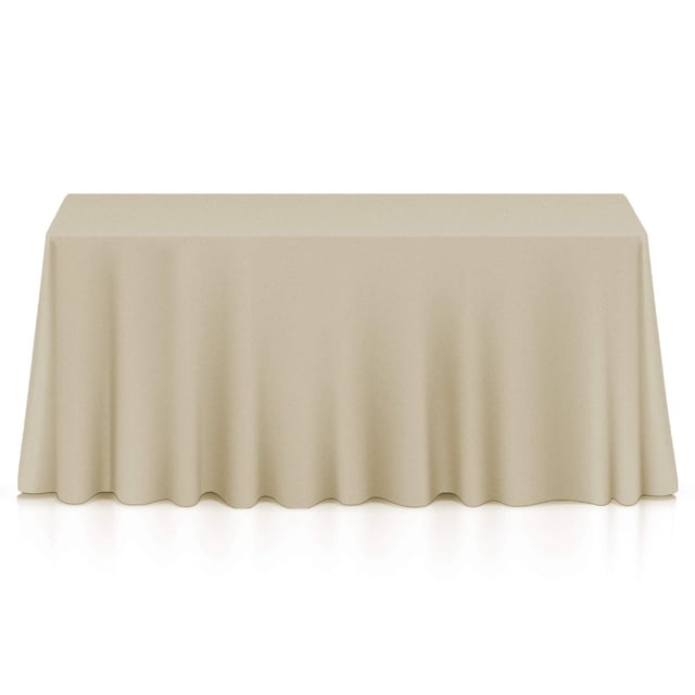 Mantel Lann's Linens Premium de 90 x 132 cm, rectangular, color beige