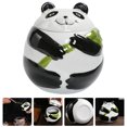 thumbnail image 4 of Shisuyan Ceramic Tea Sugar Jar Kitchen Sealed Storage Holder Panda Shaped Tea Container with Lid(250ml), 4 of 8