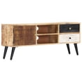 thumbnail image 1 of vidaXL TV Cabinet 115x30x47 cm Solid Mango Wood, 1 of 5