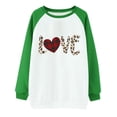 thumbnail image 4 of Amzcrzy Chandails en Molleton à Manches Longues pour Femmes, Chandails de la Saint-Valentin pour Femmes, Imprimé Lettre, Col Rond, Raglan, Décontracté, Imprimé, Chandail à Capuche, Chandails en Molleton de la Saint-Valentin pour Femmes, 4 of 4