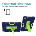 thumbnail image 6 of Dteck Case Compatible with Samsung Galaxy Tab A 8.0 inch 2019 Model SM-T290 T295 T297, Heavy Duty Shockproof Rugged Full Body Protection Case Kickstand Cover (no screen protector), Navy/Olivine, 6 of 8