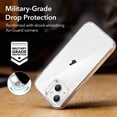 thumbnail image 5 of Transparent case compatible with iPhone 14 and iPhone 13, shockproof thin silicone case, yellowing resistant thin TPU case, 5 of 5