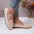thumbnail image 5 of Miqool Womens Loafers Slip On Flat Shoes Round Toe Faux Suede Moccasins Comfortable Casual Fall Winter Walking Driving Shoes, 5 of 9