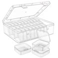 thumbnail image 1 of Caja organizadora de abalorios Mathtoxyz con 31 recipientes pequeños, 1 of 9