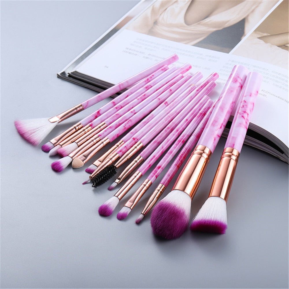 Lot De 13 Pinceaux De Maquillage Pour Fond De Teint, Ombres, Poudre - Neuf