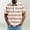 Khaki, variant on Mens Striped Polo Shirts Horizontal Striped Breathable Shirts Loose Fit Beach Top for Cruise