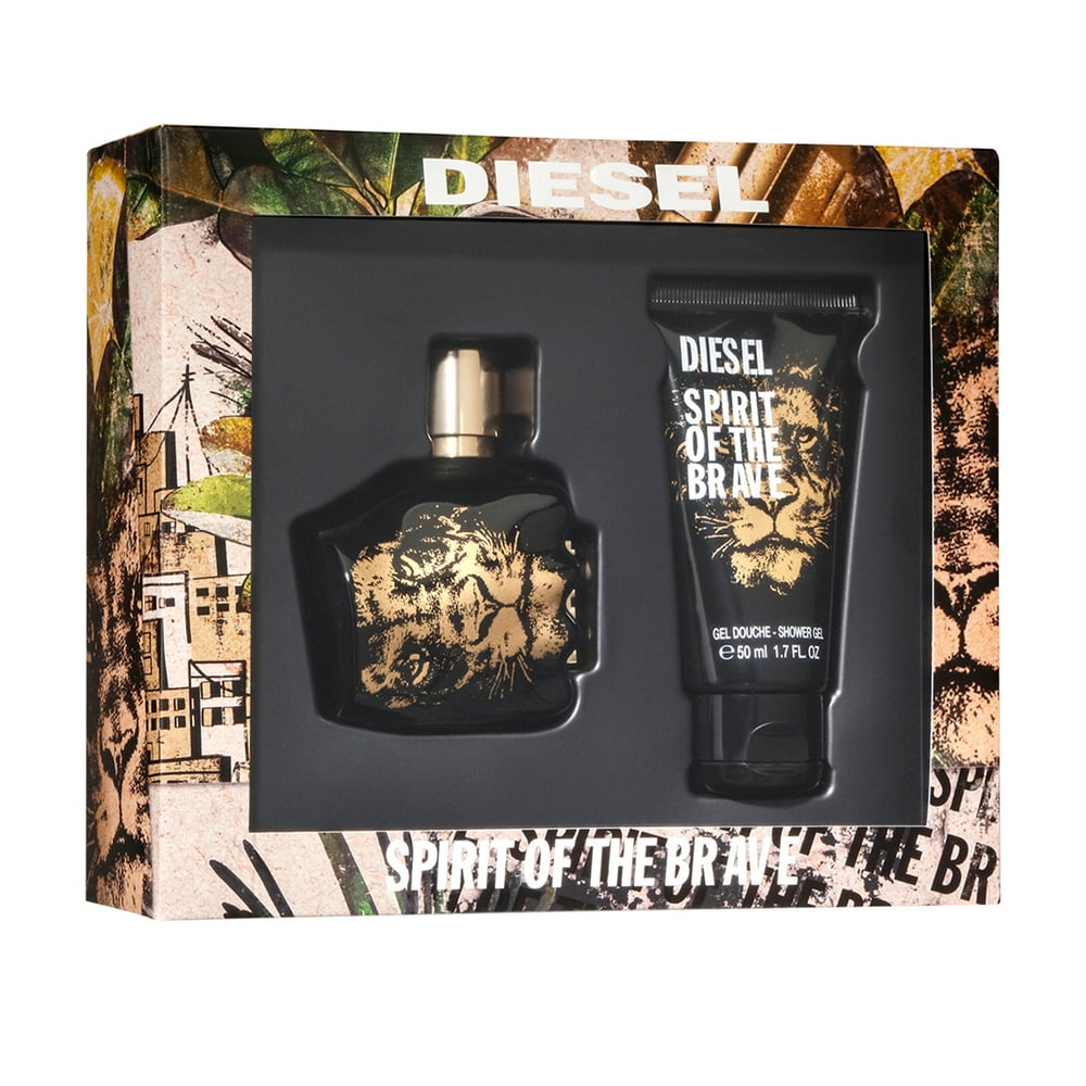 Diesel Spirit of the Brave Cologne Gift Set for Men, 2 Pieces