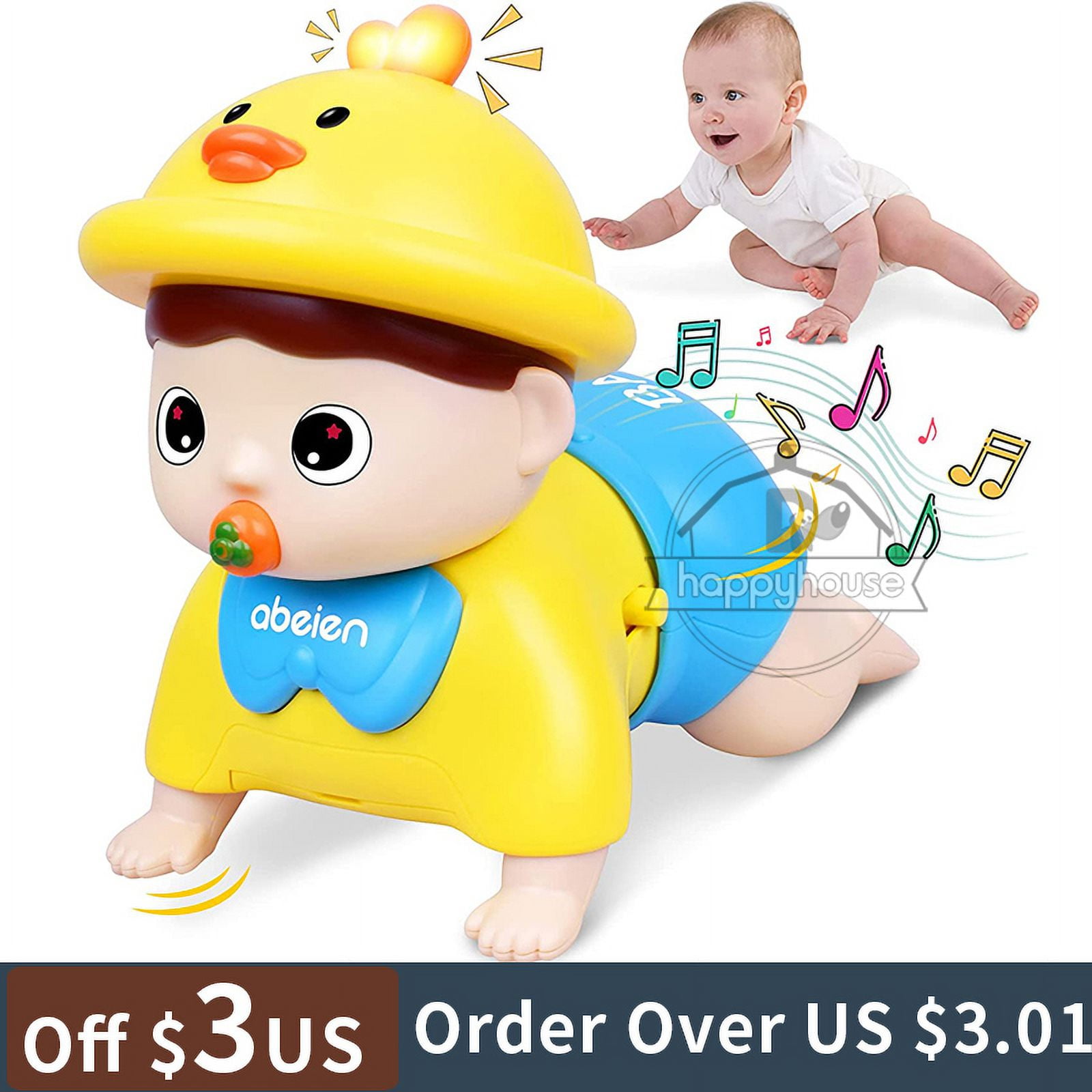 Toy Store Sale Crawling Baby Toys 6 To 12 Months Toddler Musical Toys Baby Toys 0 6 Months Early Educational Toys For Infant Toys 12 18 Months Yellow