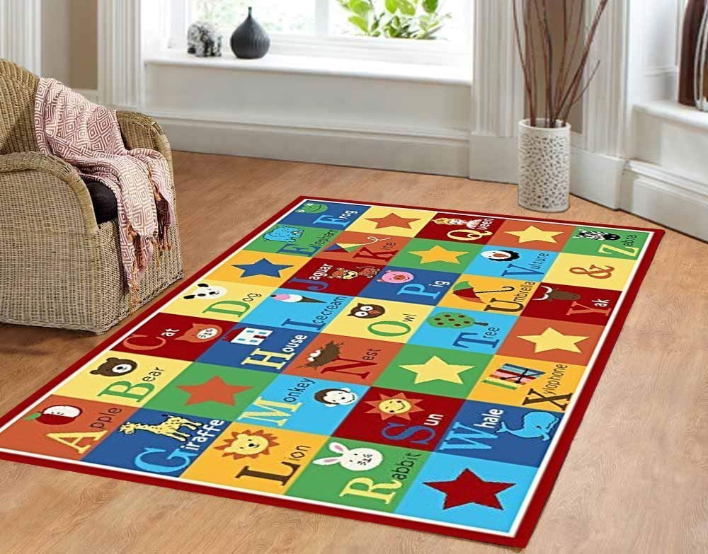 Kids Rug ABC Animals Children Area Rug Anti Skid Rectangle Walmart Canada