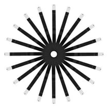 STOBOK 100Pcs Black Disposable Paper Napkin Bands with Self Adhesive for Event Use