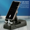 thumbnail image 1 of Phone Holder Folding Rechargeable Speaker Bluetooth-compatible Support Cell Smartphone Desktop Non-slip Bracket Home Organizer Black, 1 of 9