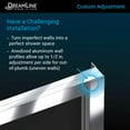 thumbnail image 2 of DreamLine Cornerview 36 in. D x 36 in. W x 74 3/4 in. H Framed Sliding Shower Enclosure and Shower Base Kit in Satin Black, 2 of 16