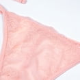 thumbnail image 3 of Women Sexy Underwear Mesh See Through Lingerie Embroidery Bra and Thong and Stocking, 3 of 5