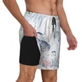 thumbnail image 3 of Gaeub Sea Animals Mens Swim Trunks Stretch Beach Shorts Quick Dry for Men Swim Shorts Swimwear with Pockets- Small, 3 of 9
