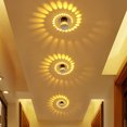 thumbnail image 4 of 3W Modern Spiral LED Wall Sconce Ceiling Down Light Disco Bar KTV Lamp (Yellow Light), 4 of 5