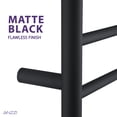 thumbnail image 4 of ANZZI Gown 7-Bar Stainless Steel Wall Mounted Towel Warmer in Matte Black, 4 of 7