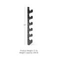 thumbnail image 5 of Titan Fitness Horizontal Wall-Mounted Barbell Gun Rack, Holds 6 Olympic-Sized Bars, Steel Bracket Holder with Thick UHMW Protectors, Space Saving Barbell Storage, Weight Bar Holder, 400 LB Capacity, 5 of 5