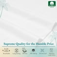 500ThreadCount 100 Cotton Sheet Pure White QueenSheets Set, 4Piece