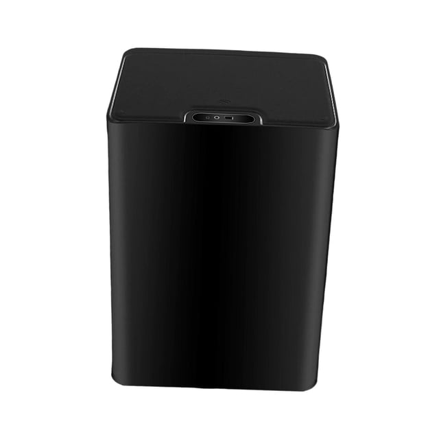 Poubelle Automatique 15L à Induction Intelligente pour Extérieur Coin Noir