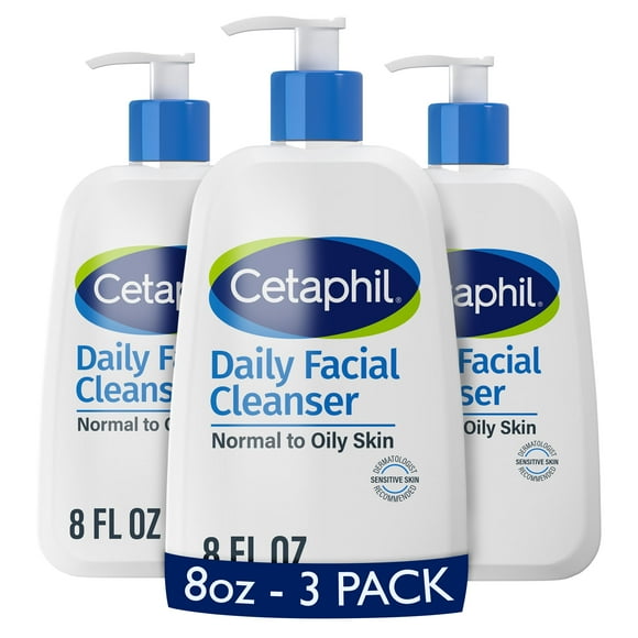 Limpiador facial Cetaphil Daily para piel sensible 240 ml x3