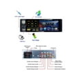thumbnail image 3 of Single DIN Car Bluetooth Radio with Capacitive Touch Screen, FM/AM/RDS Stereo Radio Receiver Dual USB/AUX-in/SD Port + Backup Camera Steering Wheel Control, 3 of 7