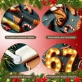 thumbnail image 4 of Lighted Numbers Christmas Banner Gingerbread Man 67th Display Christmas Tree Candy Cane Xmas Backdrop for Christmas Party 67th Birthday Celebration Holiday Gathering, 4 of 9