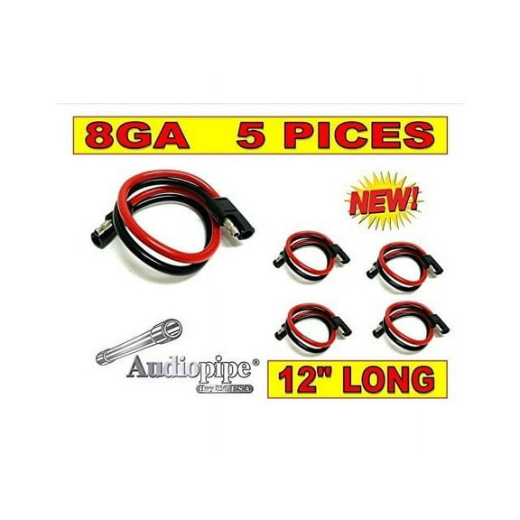 CES 8 Ga Gauge 2 Pin Quick Disconnect Harness 5 PIECES