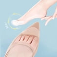 thumbnail image 5 of Shoe Fillers for Too Big Shoes 1 Pair Front Toe Cushions Sponge Toe Inserts for High Heels Boots Flats Beige, 5 of 7