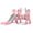 Pink, variant on WDKJ 4 in 1 kids Swing and Slide ，Indoor Outdoor Playground for Children Baby Swing Set with Slide, basketball hoop for Boys and Girls