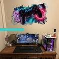 thumbnail image 3 of 3d Gamer Wall Stickers, Gamer Poster Wall Decoration, Boy Bedroom Wall Sticker, Modern Living Room Decoration Wall Stickers, Boy Dorm Wall Sticker, Di, 3 of 5