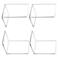 thumbnail image 1 of Kearding Estantería que ahorra espacio, 4 pack/lote, para almacenar cuidadosamente libros, soporte minimalista para libros de acrílico Carpetas de archivos, 1 of 6