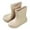 Khaki, variant on XIMIN Toddler Kids Girls Low Heel Slip-On Ankle Round Toe Solid Color Rain Boots Outdoor Wear-Resistant Non-Slip Waterproof Fashion Shoes
