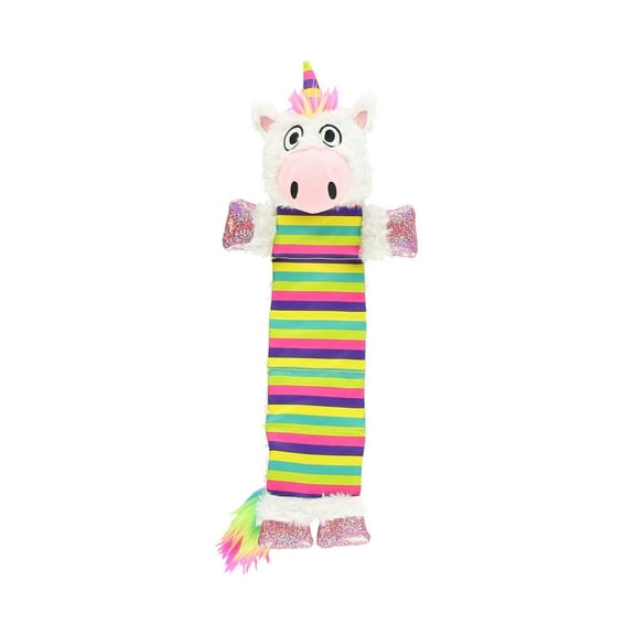 LazyOne Unicorn Squeaky Dog Toy, Soft Crinkle Toy for Dogs
