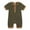 Army Green, variant on Likimi Baby Boys Jumpsuits Short Sleeve Solid Color Onesie Fashion Loose Relaxed Spring Fall Homewear Size 18-24 Months Army Green