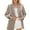 Khaki, variant on ManxiVoo Women's Tailored Blazer Jacket Single Breasted Long Sleeve Lightweight Work Wear for Business Casual XL Size Green