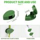 thumbnail image 2 of 30 piezas de clips de fijación para pared de plantas trepadoras, gancho autoadhesivo, soporte invisible para plantas, simulación de hojas verdes para jardín, clip de pared para fijación de plantas, 2 of 5