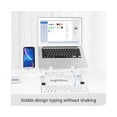 thumbnail image 3 of DB-11 Laptop Holder Strong Bearing Capacity Efficient Heat Dissipation Foldable Desk Notebook Holding Stand for Office - White, 3 of 5