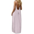 thumbnail image 4 of Women's Casual Sleeveless Maxi Dress with Open Back Loose Fit Robe Housewear Dress Comfortable Flowy Design for Home Wear, 4 of 8