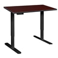 thumbnail image 2 of Regency HAD4224MHBK 42 in. Esteem Height Adjustable Power Desk - Mahogany & Black, 2 of 5