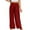 Red-15, variant on REALiKUN Smocked Waist Stretchy Pleated Pants for Women Wide Leg Waterfall Trousers Casual Loose Workout Yoga Slacks