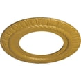 thumbnail image 3 of Ekena Millwork 10 5/8"OD x 5 3/4"ID x 1/2"P Claremont Ceiling Medallion (Fits Canopies up to 7"), Hand-Painted Iridescent Gold, 3 of 7