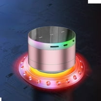 Nkmbld Powered Subwoofer Subwoofer Outdoor Mini Colored Light Crystal Glass Wireless Bluetooth Speaker, Graduation Gift, Pink