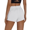 thumbnail image 4 of Pinspark Women's Air Cotton Active Shorts Athletic Running Shorts Breathable Comfort Stretch Adjustable Waist with Side Pockets, 4 of 6
