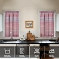thumbnail image 2 of Abstract Oil Paiting Watercolor Kitchen Curtains - Vintage Tier Cafe Curtains for Bathroom Living RV Rod Pocket Window Drapes 36 Inch 2 Panels Set 28"x36" Window Treatment Tiers, 2 of 4