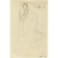 thumbnail image 3 of Albert Besnard 17x24 Black Modern Framed Museum Art Print Titled - A Woman in Armor and Shield from the Front (1906), 3 of 5