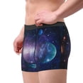 thumbnail image 2 of Pofeuu Planets Stars And Galaxies1 Print Men’s Boxer Briefs, Moisture-Wicking Underwear, Regular,Trunk-X-Large, 2 of 5