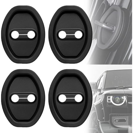 4PCS Silicone Door Latch Guard - Car Rust Stopper, Silent Shock Absorber & Universal Vehicle Accessory