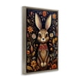 thumbnail image 4 of Stupell Industries Woodland Pattern Rabbit Animals & Insects Painting Brown Floater Framed Art Print Wall Art, 17 x 25, 4 of 10