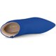 thumbnail image 4 of Botines de tacón grueso con cremallera lateral y punta en punta para mujer Azul oscuro 37, 4 of 6