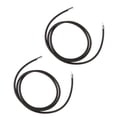 thumbnail image 1 of 2 Unids Mujeres Hombres Caucho Negro Collar De Cadena De Cordón 20 Pulgadas Plata Metal Broche, 1 of 9